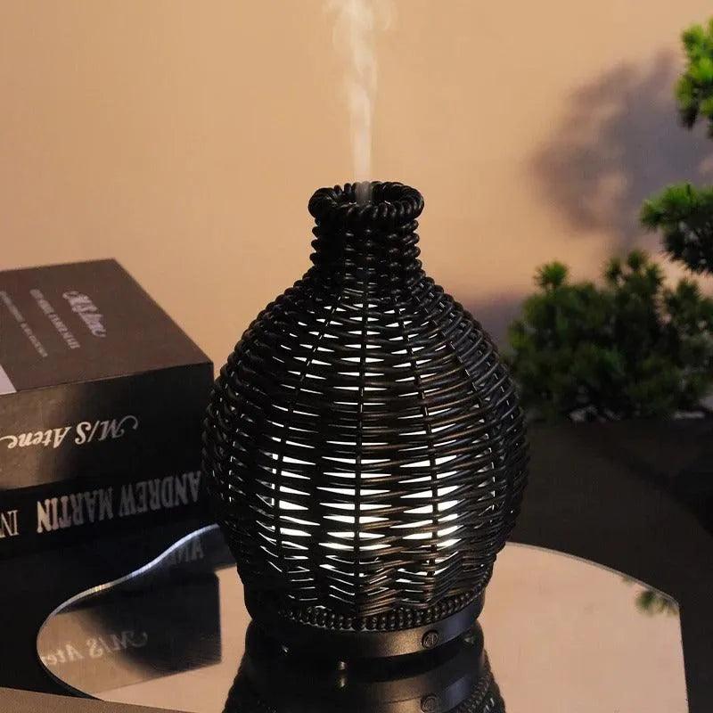 Wood Ratten Vase Shape Humidifier - Besontique Home