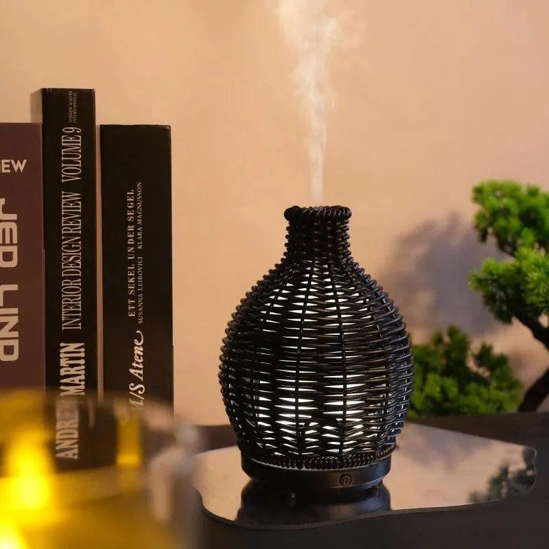 Wood Ratten Vase Shape Humidifier - Besontique Home