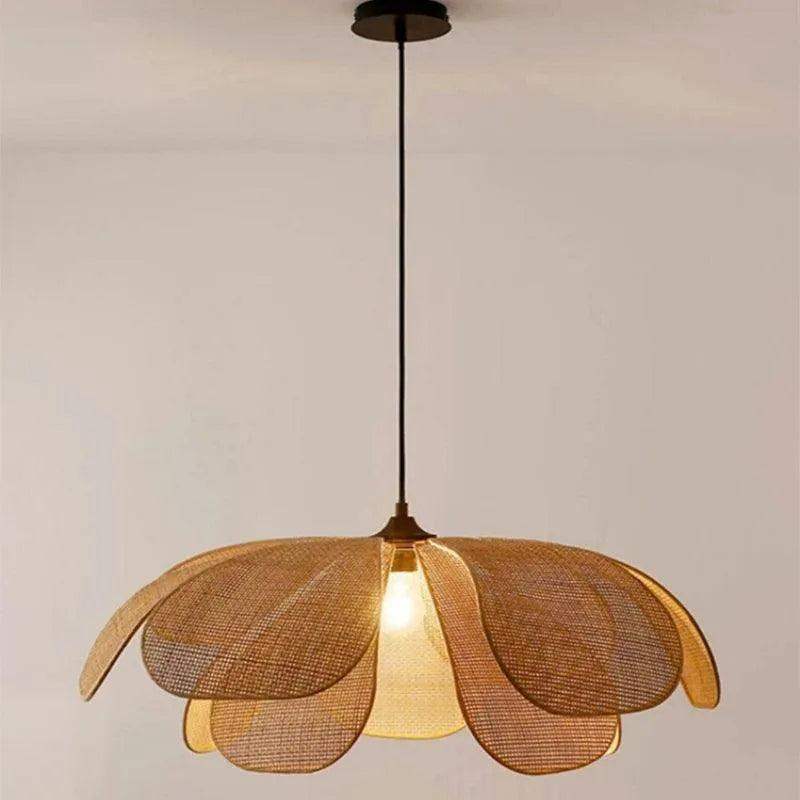 woven-petal-pendant-ceiling-light-besontique-home-40303 - Besontique Home
