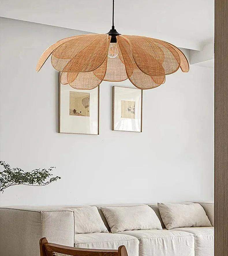 woven-petal-pendant-ceiling-light-besontique-home-40484 - Besontique Home