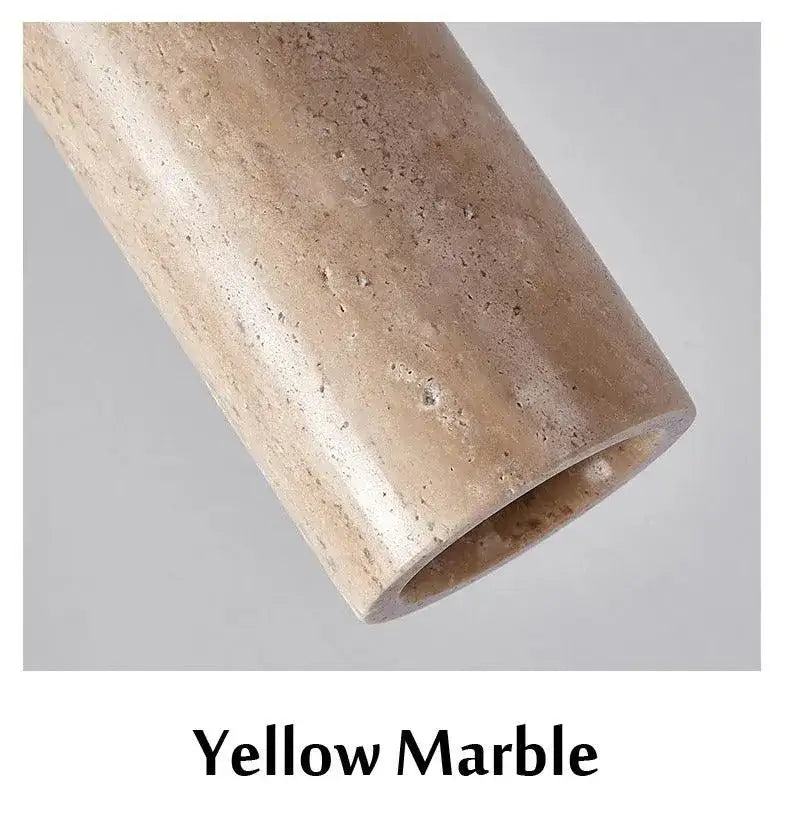 yellow-travertine-marble-ceiling-lamp-lighting-modern-pendant-chandeliers-hanging-light-besontique-home-47761 - Besontique Home