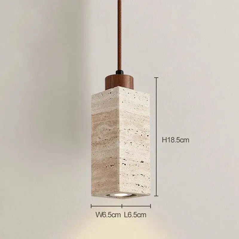 yellow-travertine-marble-ceiling-lamp-lighting-modern-pendant-chandeliers-hanging-light-besontique-home-79417 - Besontique Home