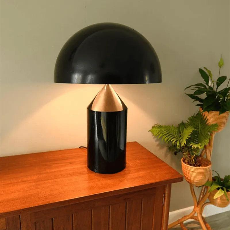 Modern Creative Mushroom Shaped Table Lamp (White / Black / Black and Gold / Gold) - Besontique Home