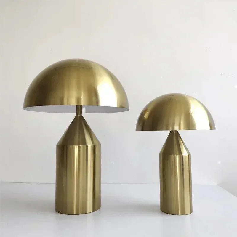 Modern Creative Mushroom Shaped Table Lamp (White / Black / Black and Gold / Gold) - Besontique Home