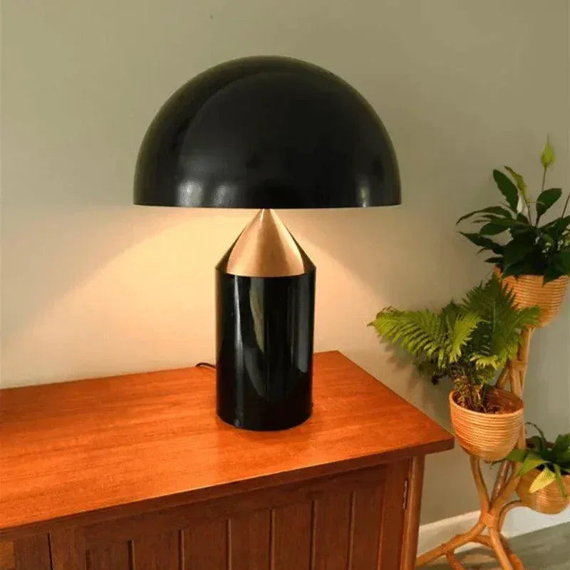 Modern Creative Mushroom Shaped Table Lamp (White / Black / Black and Gold / Gold) - Besontique Home