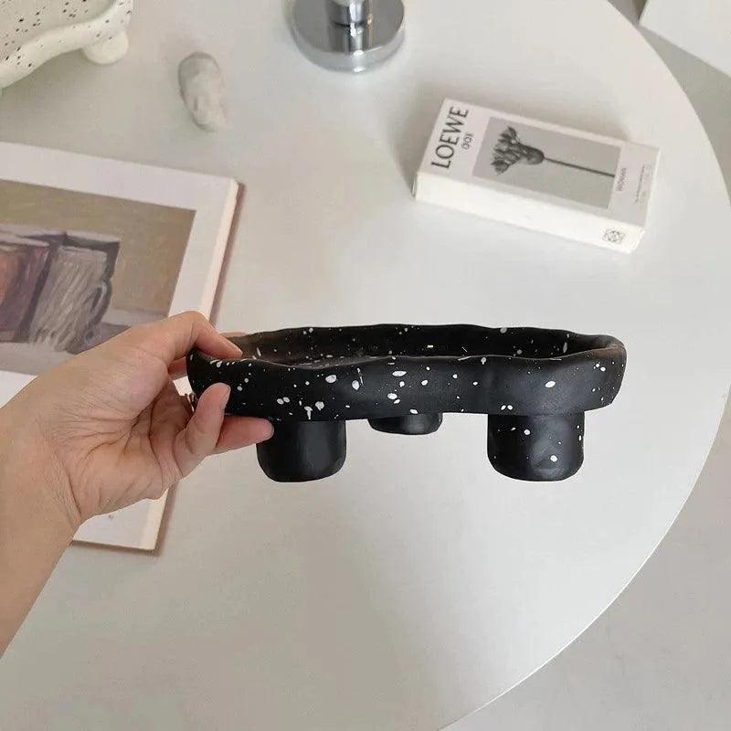 Modern Ink Dots Irregular Storage Tray β Jewelry Coffee Table Tray Organizer - Besontique Home
