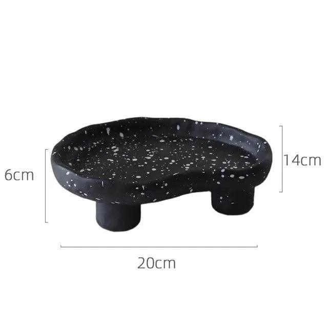 Modern Ink Dots Irregular Storage Tray β Jewelry Coffee Table Tray Organizer - Besontique Home
