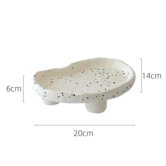 Modern Ink Dots Irregular Storage Tray β Jewelry Coffee Table Tray Organizer - Besontique Home
