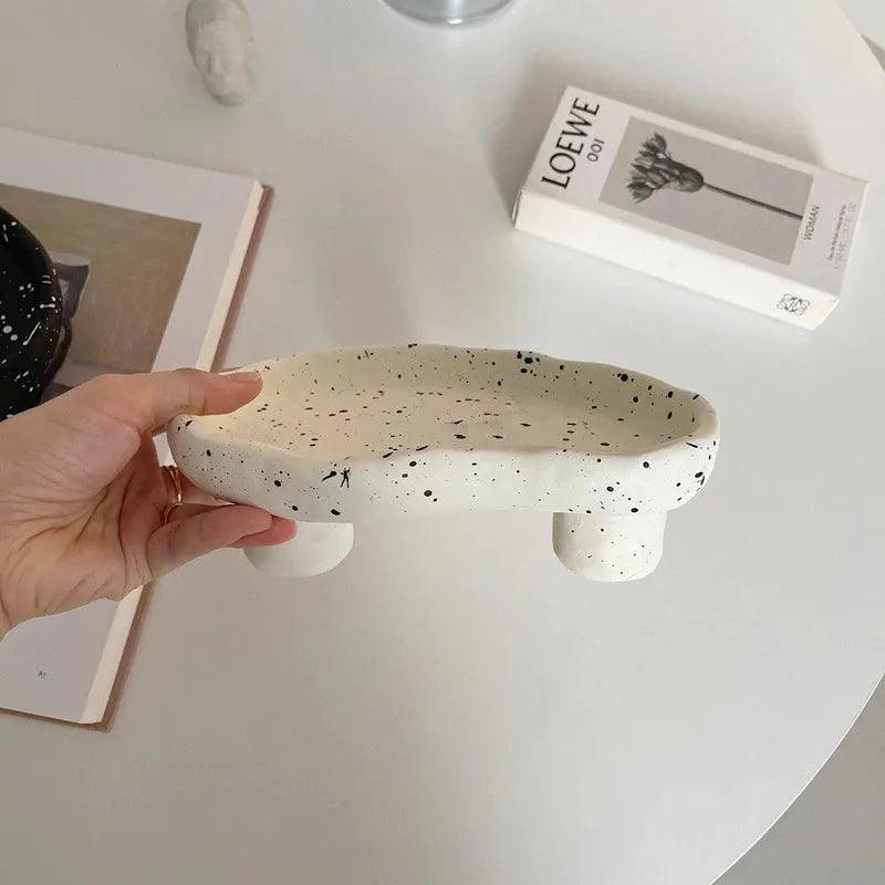 Modern Ink Dots Irregular Storage Tray β Jewelry Coffee Table Tray Organizer - Besontique Home