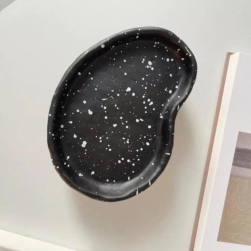 Modern Ink Dots Irregular Storage Tray β Jewelry Coffee Table Tray Organizer - Besontique Home