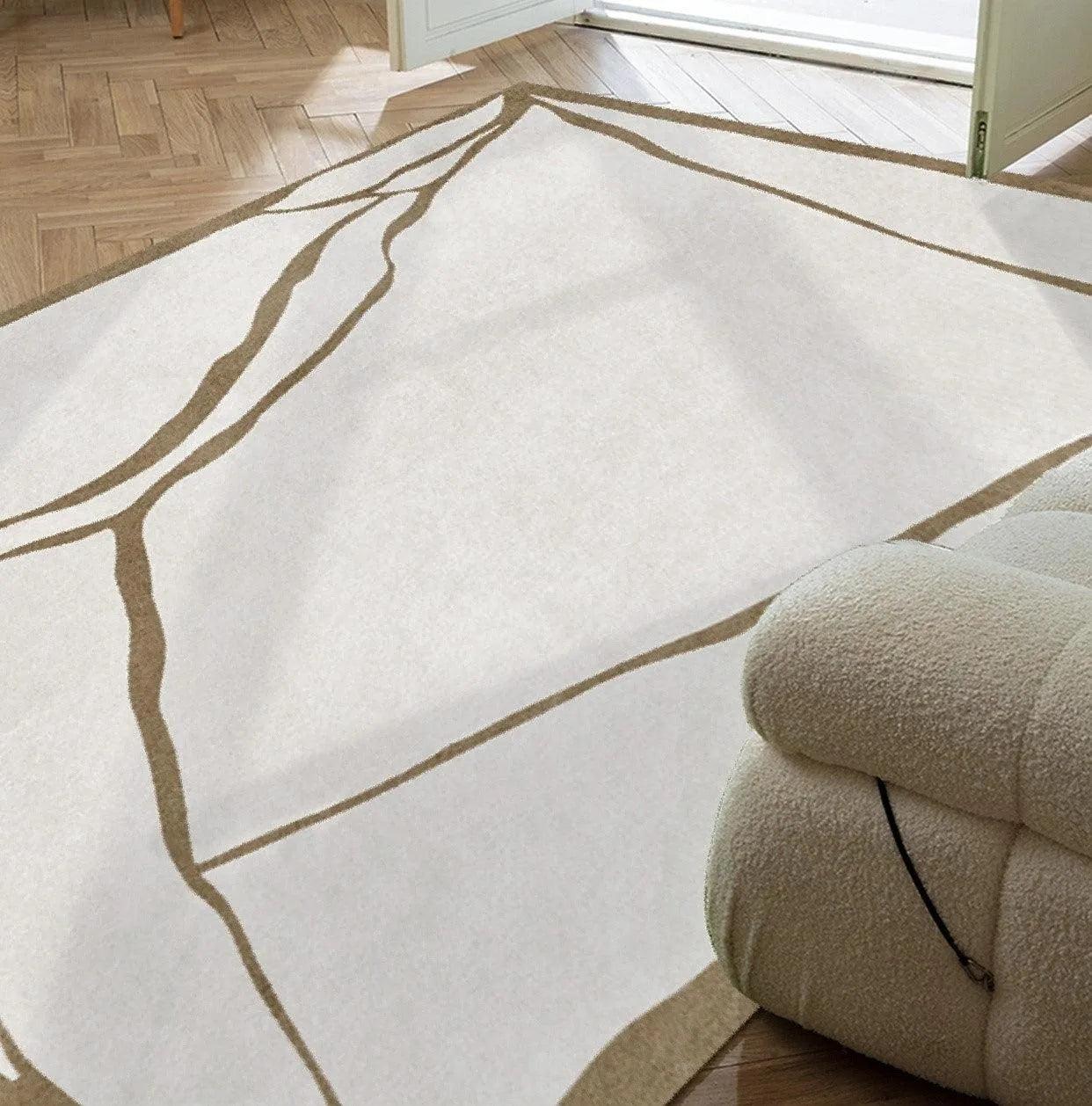 Modern Light Luxury Art Design Carpet │ Living Room Home Decor Soft Large Area Rugs - Besontique Home