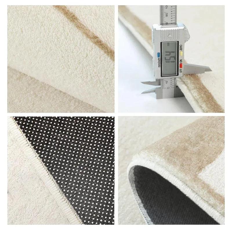 Modern Light Luxury Art Design Carpet │ Living Room Home Decor Soft Large Area Rugs - Besontique Home