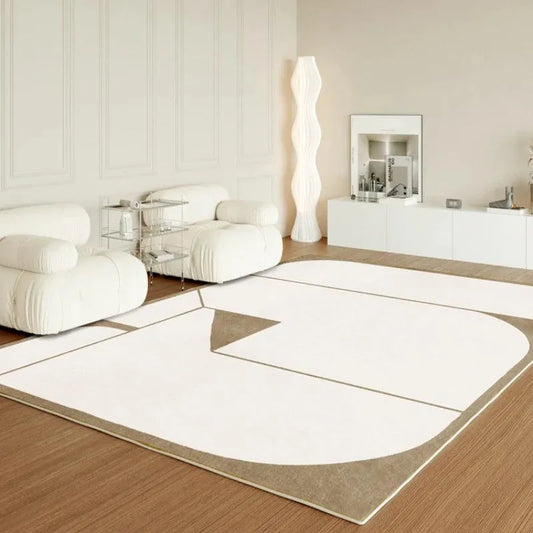Modern Light Luxury Art Design Carpet │ Living Room Home Decor Soft Large Area Rugs - Besontique Home