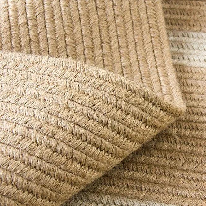 Modern Natural Jute Hand Woven Round Rug │ Minimalism Wear-resistant Durable Rug Mat - Besontique Home