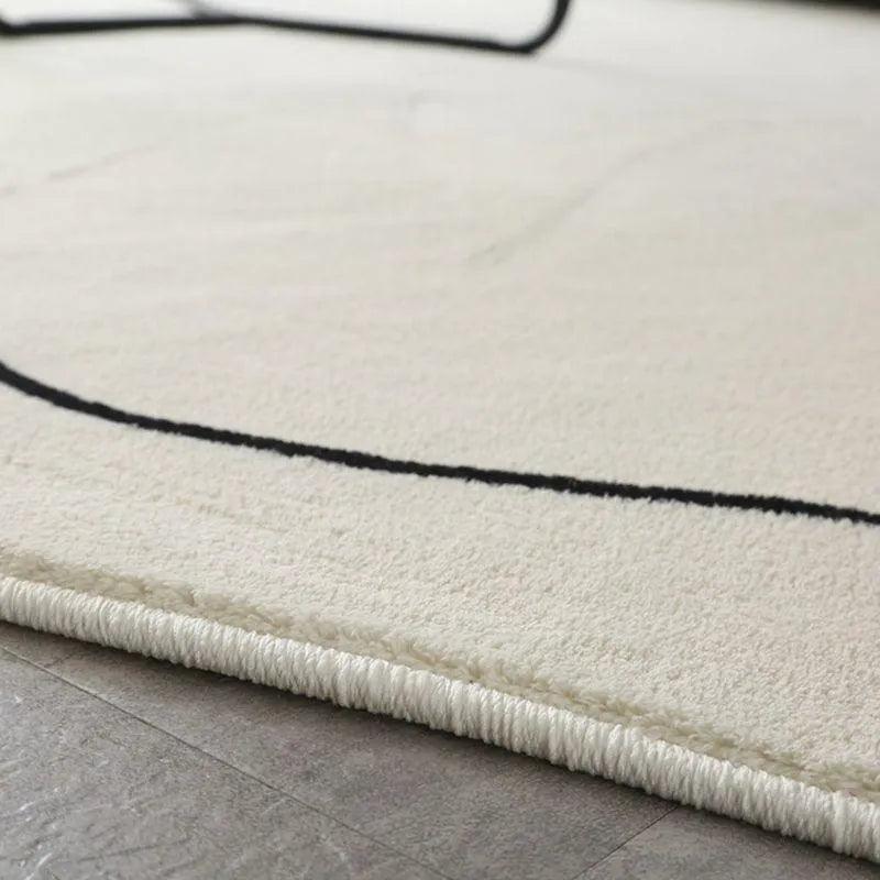Modern Nordic One Line Irregular Carpet Rug │ For Living Room Bedroom Bedside - Besontique Home