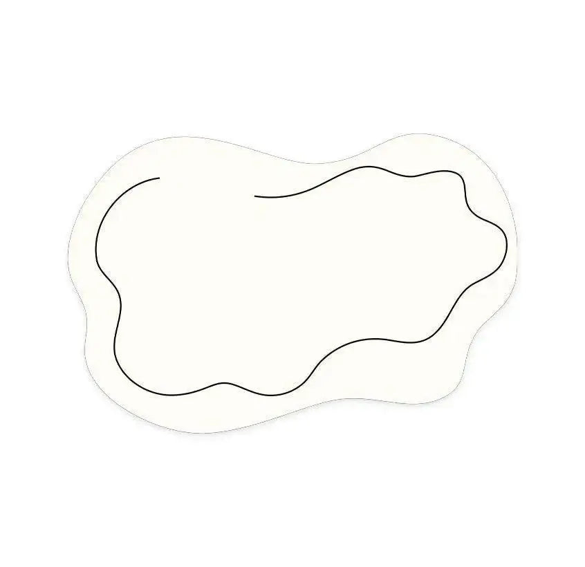 Modern Nordic One Line Irregular Carpet Rug │ For Living Room Bedroom Bedside - Besontique Home
