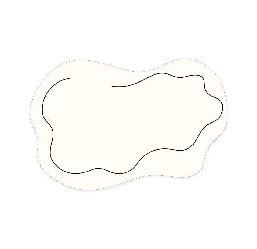 Modern Nordic One Line Irregular Carpet Rug │ For Living Room Bedroom Bedside - Besontique Home