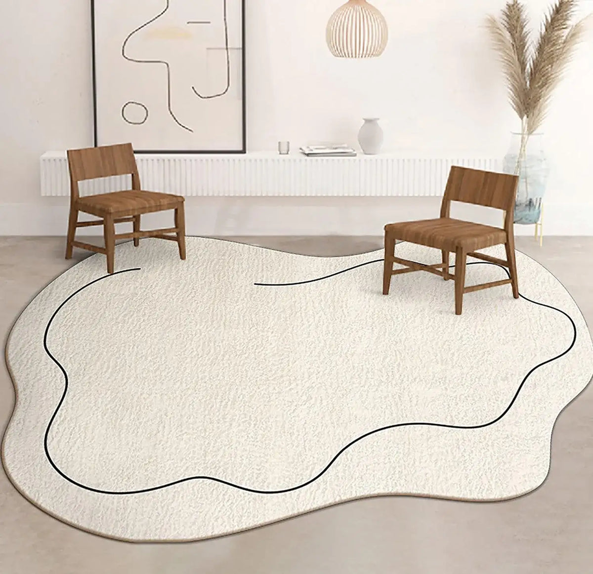modern-nordic-one-line-irregular-carpet-rug-for-living-room-bedroom-bedside-besontique-home-74670 - Besontique Home