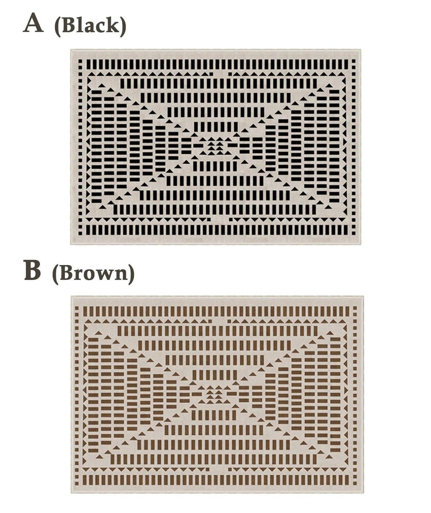 Modern Retro Light Luxury Plaid Carpet - Besontique Home
