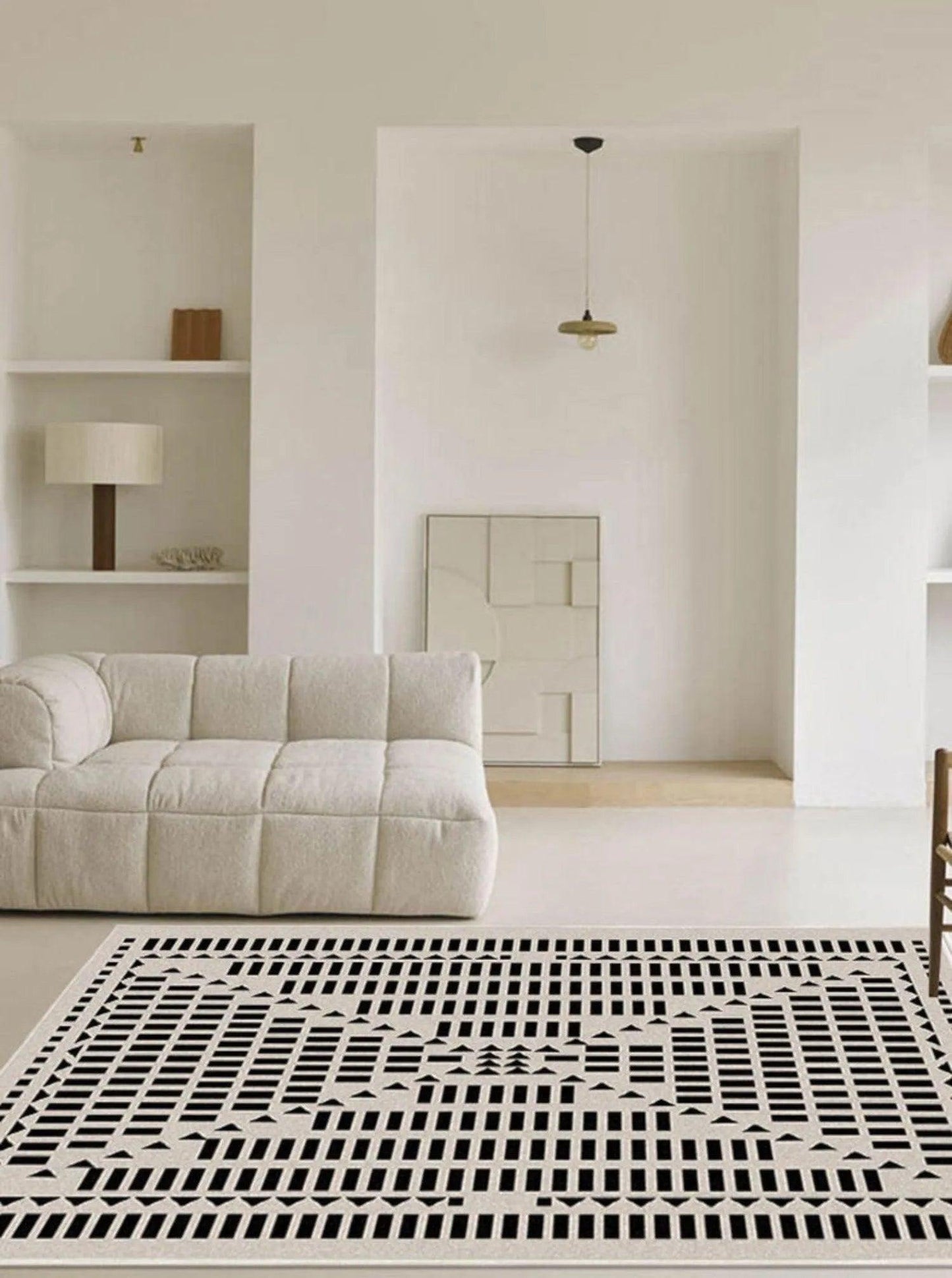 Modern Retro Light Luxury Plaid Carpet - Besontique Home