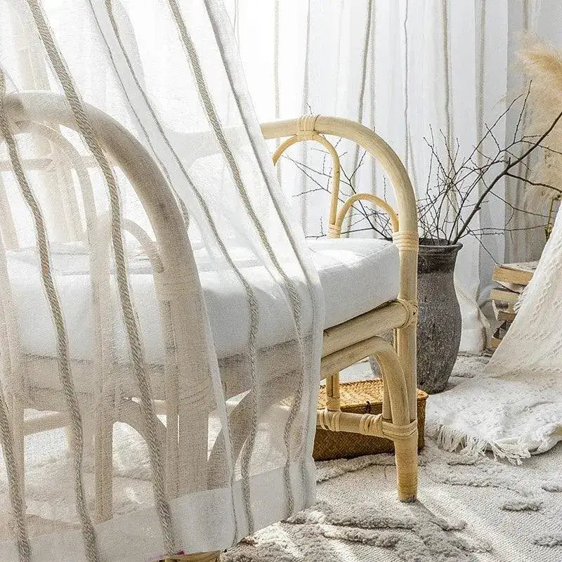 modern-rustic-linen-striped-curtain-gauze-white-voile-curtain-besontique-home-33080 - Besontique Home