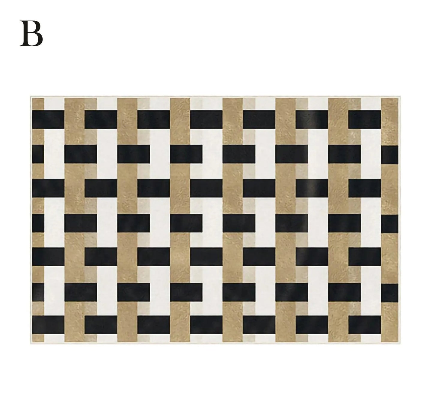 Modern Vintage Living Room Carpet │ Classic Geometric Art Design Rug - Besontique Home