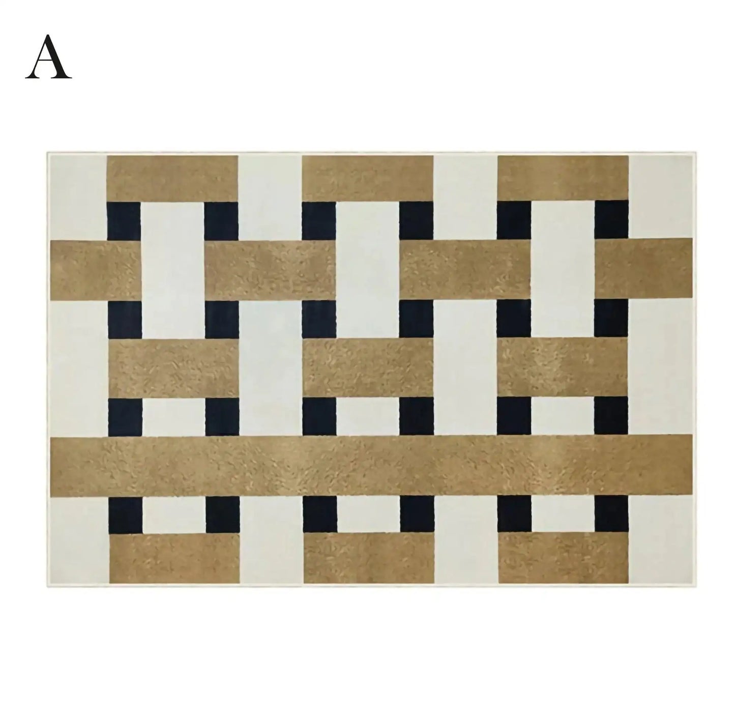 Modern Vintage Living Room Carpet │ Classic Geometric Art Design Rug - Besontique Home