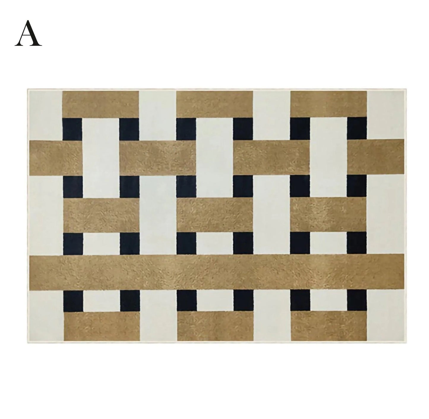 Modern Vintage Living Room Carpet │ Classic Geometric Art Design Rug - Besontique Home