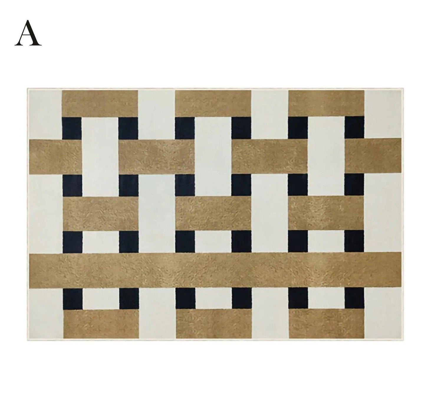 Modern Vintage Living Room Carpet │ Classic Geometric Art Design Rug - Besontique Home