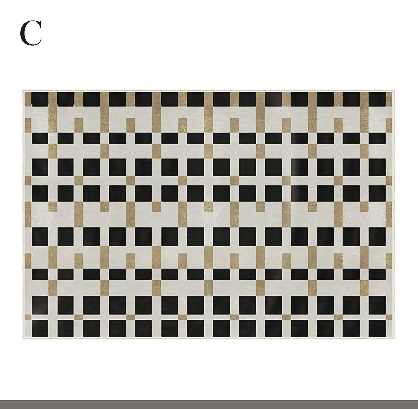 Modern Vintage Living Room Carpet │ Classic Geometric Art Design Rug - Besontique Home