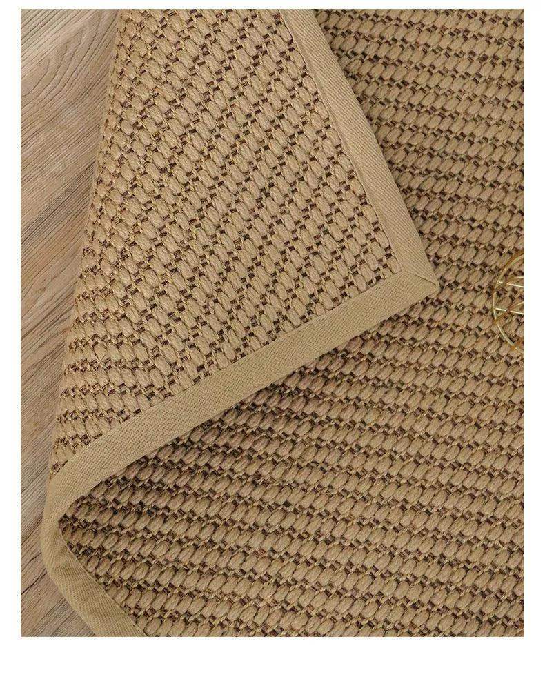 Natural Jute Hand Woven Home Decor Rug Carpet │ Modern Neutral Brown Soft Comfortable Mat - Besontique Home