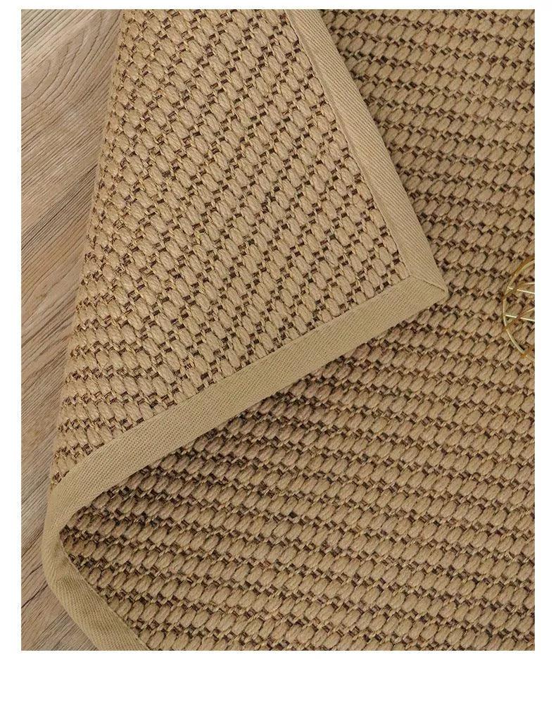 Natural Jute Hand Woven Home Decor Rug Carpet │ Modern Neutral Brown Soft Comfortable Mat - Besontique Home