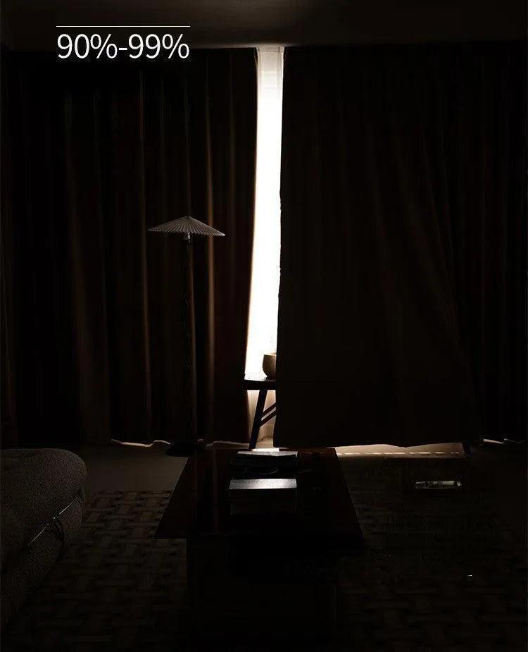 Neutral Solid Color Soft Blackout Curtains │ For Minimal Modern Home Decoration - Besontique Home