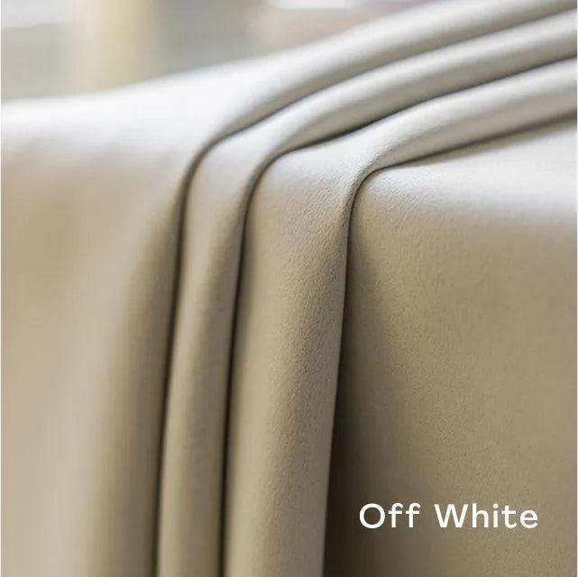 Neutral Solid Color Soft Blackout Curtains │ For Minimal Modern Home Decoration - Besontique Home