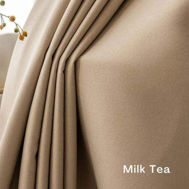 neutral-solid-color-soft-blackout-curtains-for-minimal-modern-home-decoration-besontique-home-70270 - Besontique Home