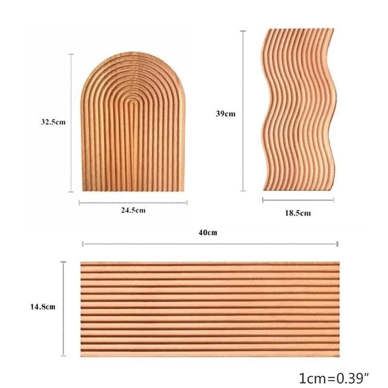 Neutral Wooden Tray For Coffee Bread │ Modern Decorative Platter │ Kitchenware - Besontique Home