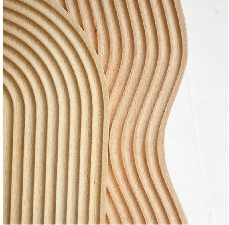 Neutral Wooden Tray For Coffee Bread │ Modern Decorative Platter │ Kitchenware - Besontique Home