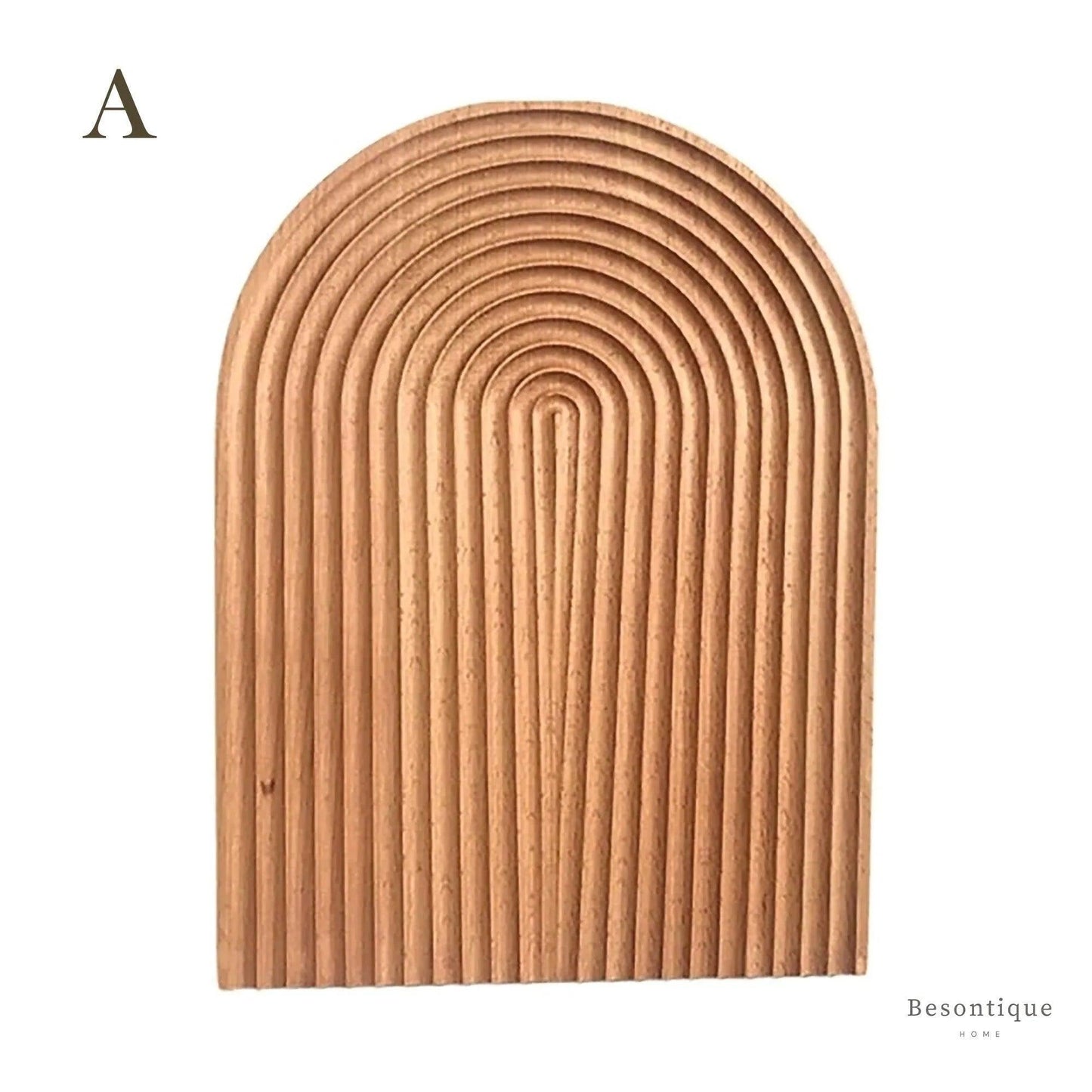Neutral Wooden Tray For Coffee Bread │ Modern Decorative Platter │ Kitchenware - Besontique Home