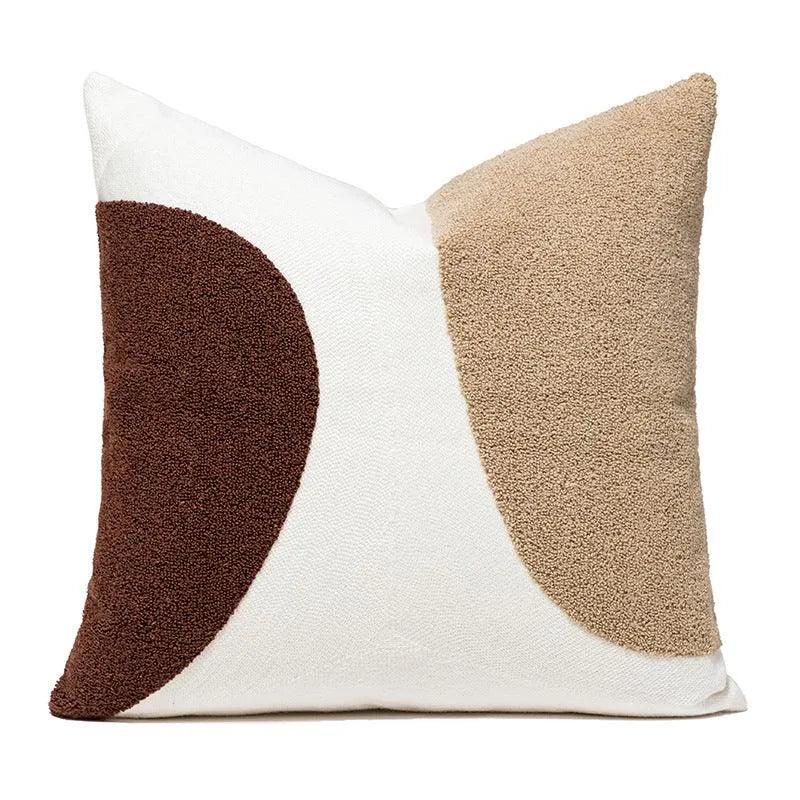 No.2 Nordic Knitted Leather Pillow Cases │ Modern Home Decorative Cushion Cover - Besontique Home