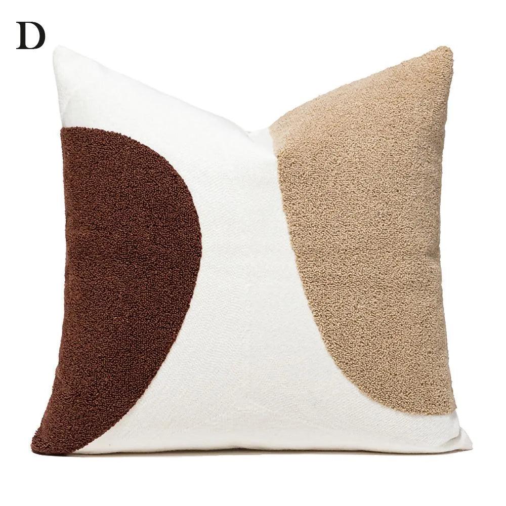 No.2 Nordic Knitted Leather Pillow Cases │ Modern Home Decorative Cushion Cover - Besontique Home