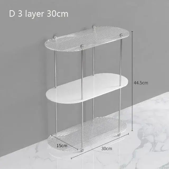 nordic-23-layered-acrylic-storage-rack-shelf-modern-simple-decorative-tray-organizer-besontique-home-38526 - Besontique Home