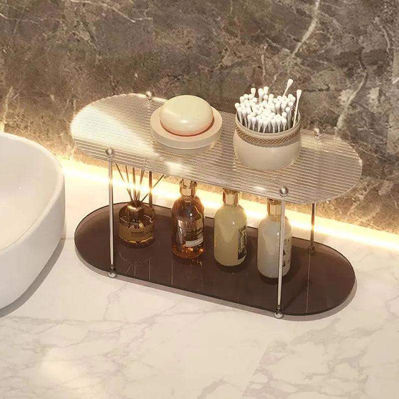 Nordic 2/3 Layered Acrylic Storage Rack Shelf │ Modern Simple Decorative Tray Organizer - Besontique Home