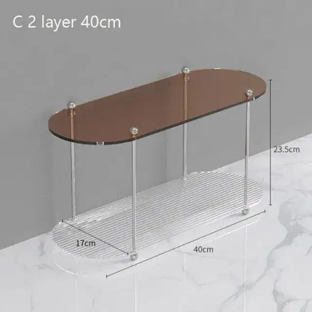 nordic-23-layered-acrylic-storage-rack-shelf-modern-simple-decorative-tray-organizer-besontique-home-70664 - Besontique Home