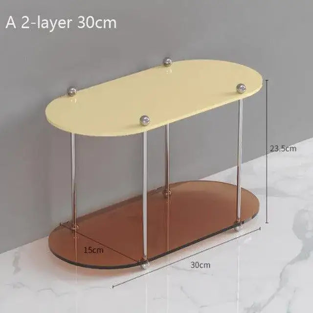 nordic-23-layered-acrylic-storage-rack-shelf-modern-simple-decorative-tray-organizer-besontique-home-91949 - Besontique Home