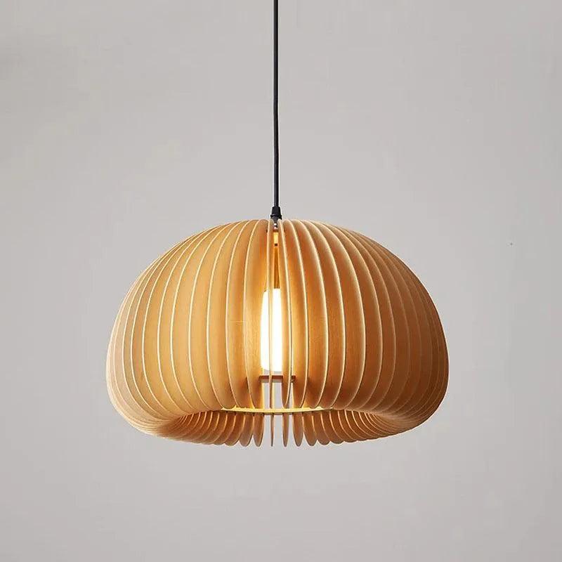 Nordic Art Wooden Ceiling Lamp Lighting │ Modern Retro Style Hanging Light - Besontique Home