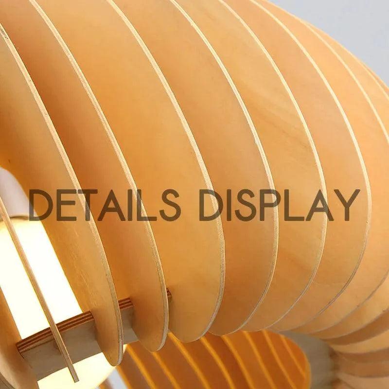 Nordic Art Wooden Ceiling Lamp Lighting │ Modern Retro Style Hanging Light - Besontique Home