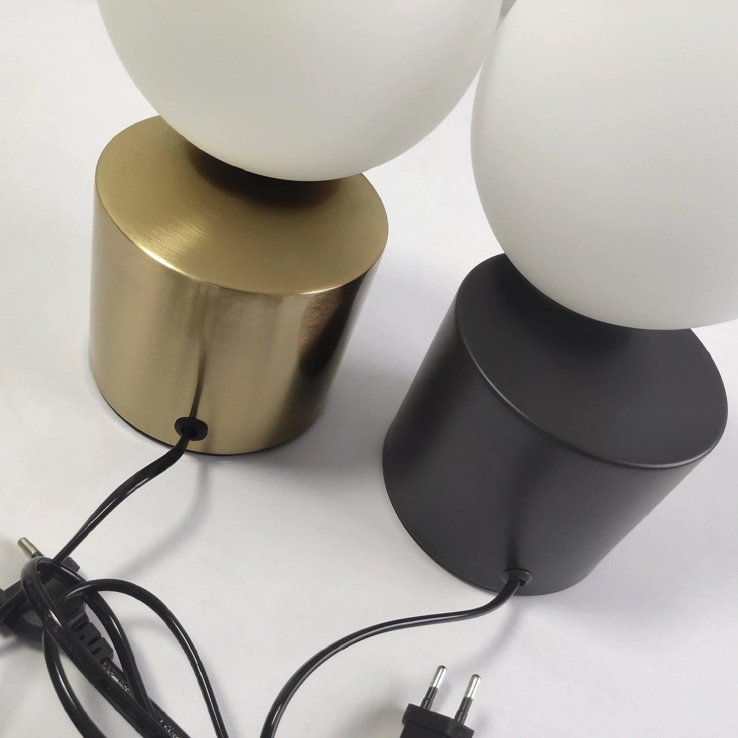 Nordic Glass Ball Table Light Lamp │ Modern Desk Mood Lamp for Bedroom Living Room - Besontique Home
