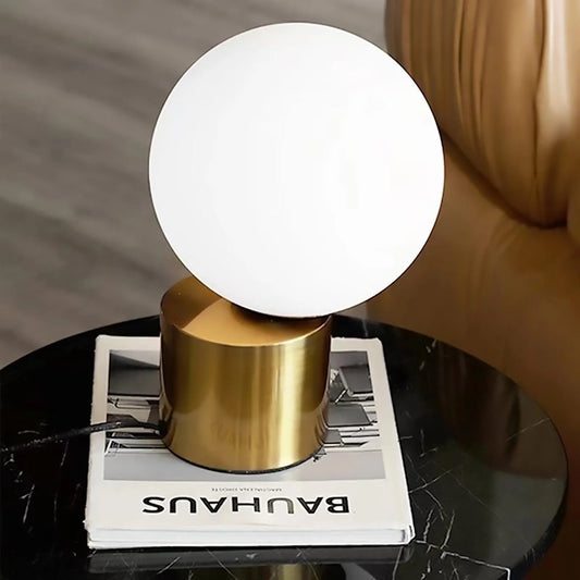 Nordic Glass Ball Table Light Lamp │ Modern Desk Mood Lamp for Bedroom Living Room - Besontique Home