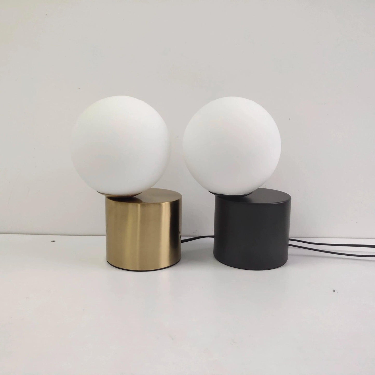 Nordic Glass Ball Table Light Lamp │ Modern Desk Mood Lamp for Bedroom Living Room - Besontique Home