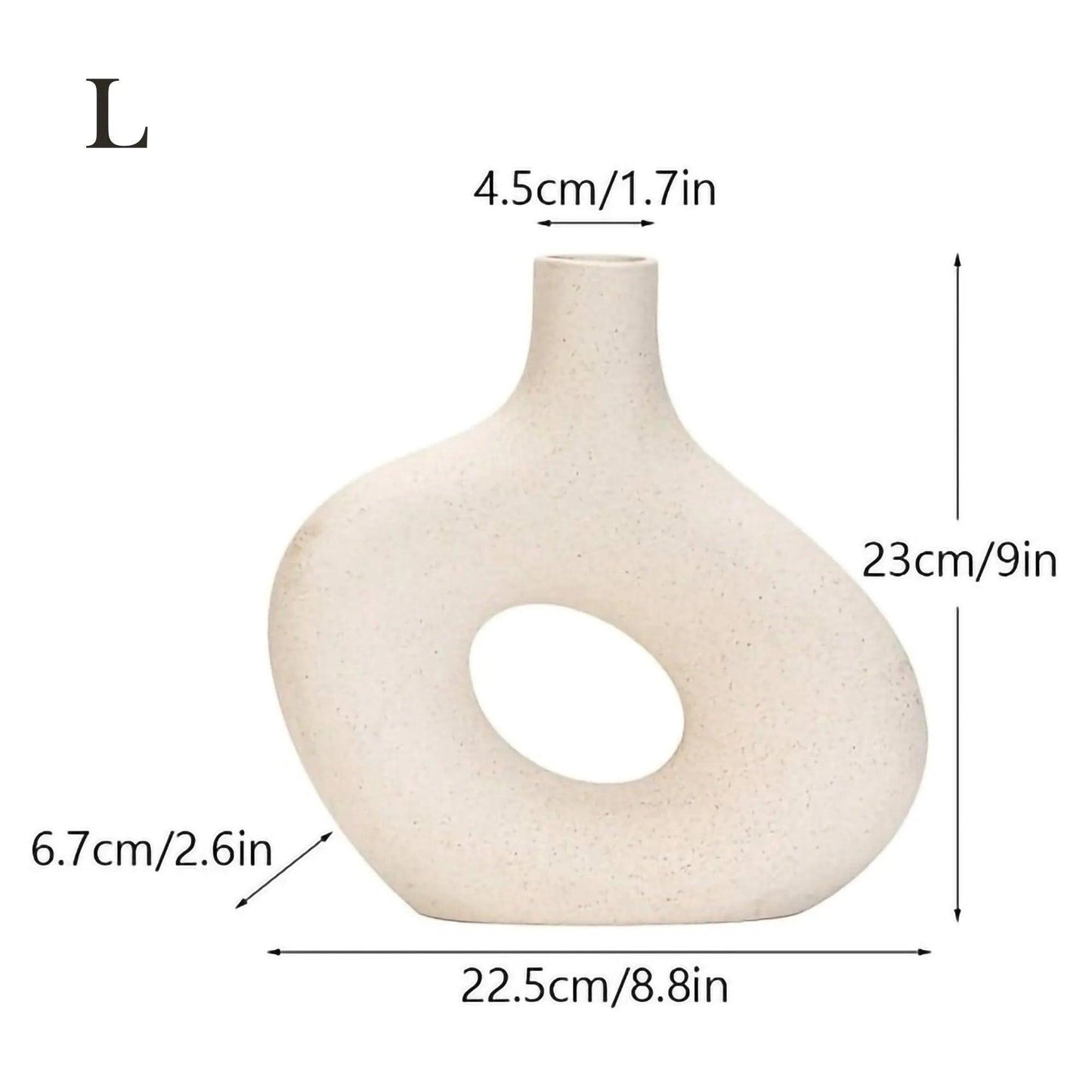 Nordic Matte Ceramic Vase for Pampas Grass │ Table Living Room Decoration Ornament Pot Set - Besontique Home